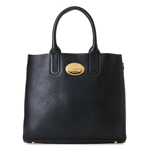 RARE! Hard to find! ROBERTO CAVALLI✖️ITALIAN BLK LEATHER TOTE 👜 Msrp: $1700! - Picture 4 of 14